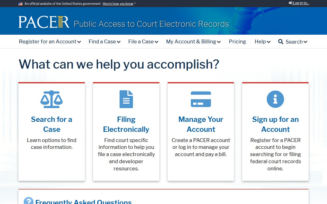 Prince Edward County arrest warrant records: PACER federal case search
